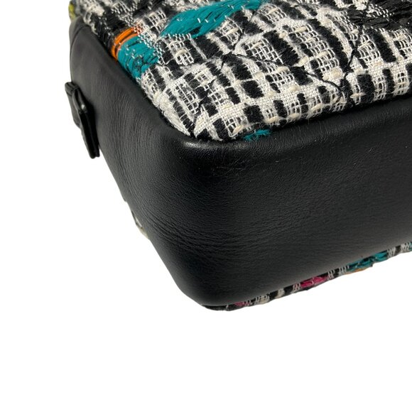 Chanel Black / White Multi 2015 Easy Fantasy Tweed Flap Shoulder Bag - Picture 9 of 16